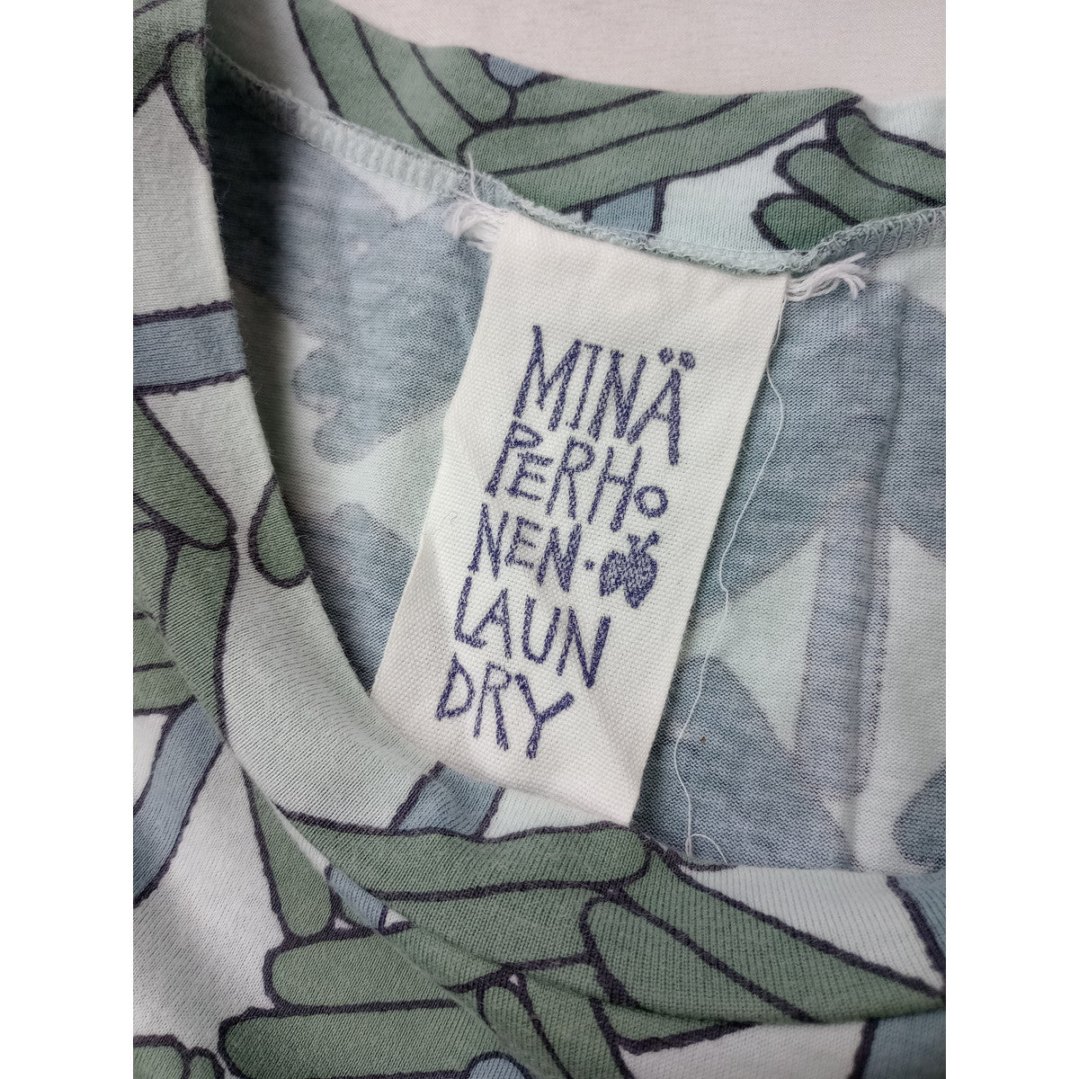 mina perhonen LAUNDRY ミナペルホネン ランドリー stick tree カットソー トップス グリーン 36 【中古】