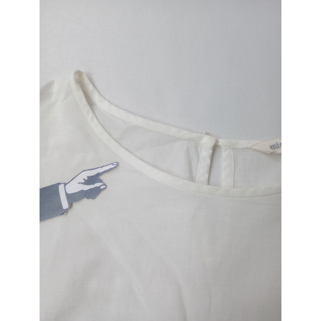 mina perhonen ミナペルホネン hanakaze ブラウス  トップス  白 36 【中古】