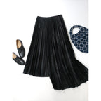 Y’s PINK ワイズ ピンク Asymmetric jacquard pleated skirt アシンメトリー ジャガード プリーツ スカート 黒 ブラック 2【中古】