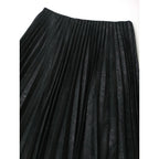 Y’s PINK ワイズ ピンク Asymmetric jacquard pleated skirt アシンメトリー ジャガード プリーツ スカート 黒 ブラック 2【中古】
