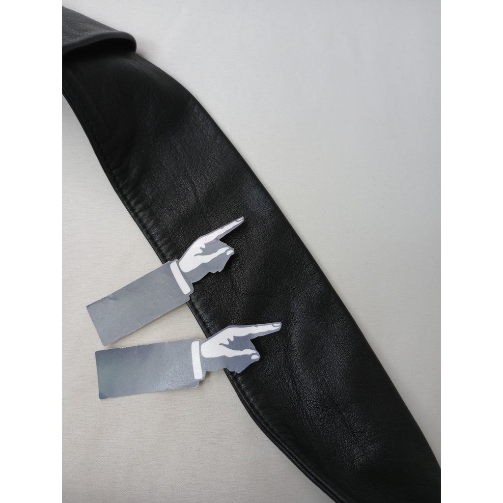 discord Yohji Yamamoto ディスコード ヨウジヤマモト レザー ショルダーバッグ 黒 ブラック 【中古】