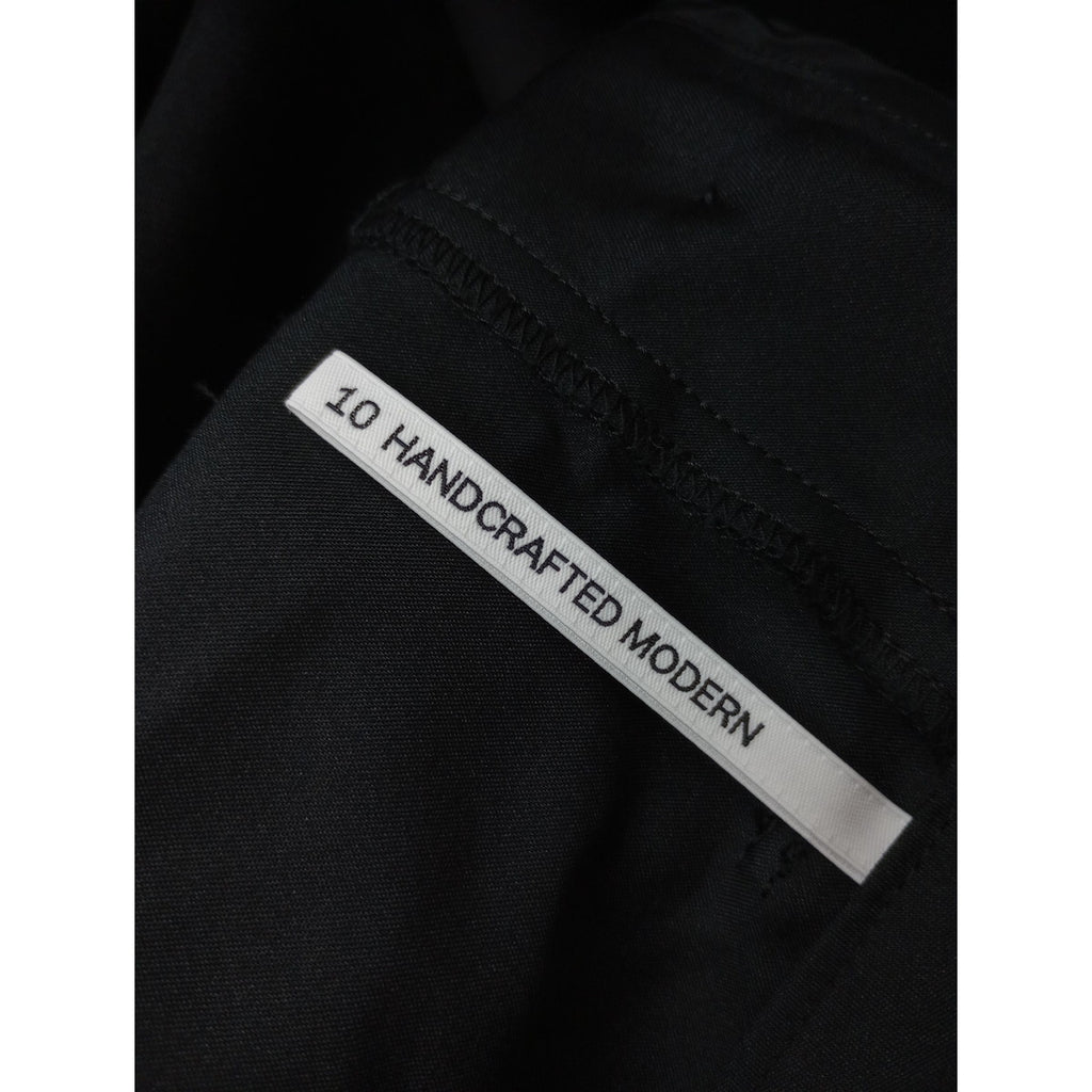 TENNE HANDCRAFTED MODERN テン ハンドクラフテッド モダン コットン 綿 混 サイドボタン キュロット パンツ 黒 ブラック 【中古】