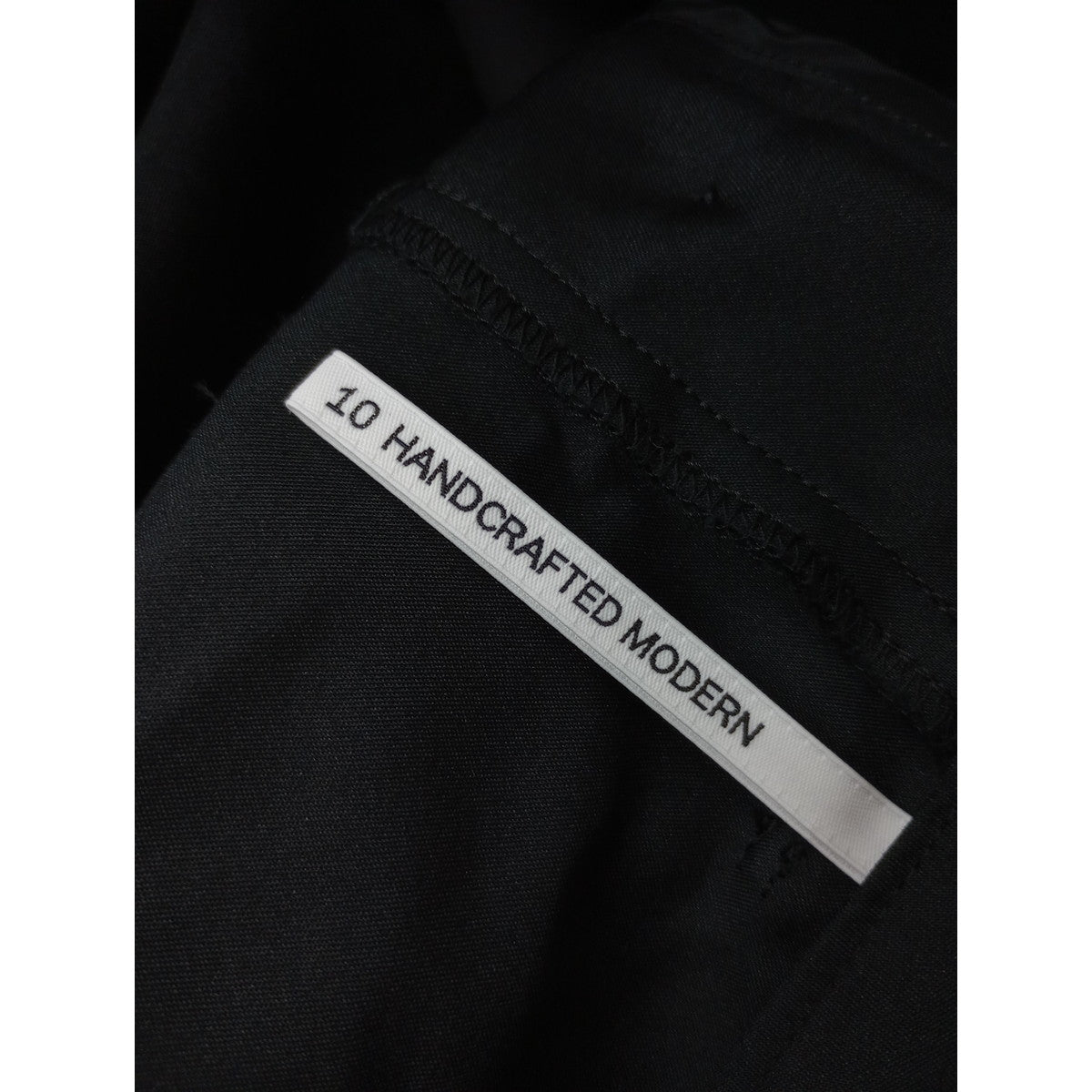 TENNE HANDCRAFTED MODERN テン ハンドクラフテッド モダン コットン 綿 混 サイドボタン キュロット パンツ 黒 ブラック 【中古】