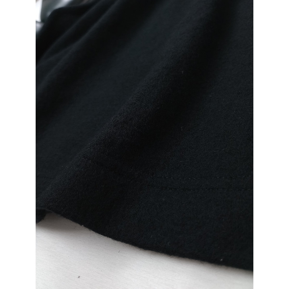 25AW  atelier naruse アトリエナルセ wool punch gather skirt ウールポンチギャザースカート ロング 黒 ブラック (8M＋2166)【中古】