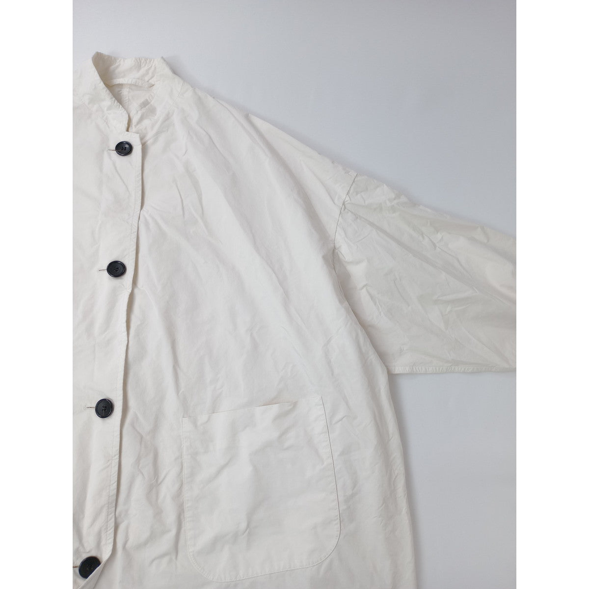 R&D.M.Co- オールドマンズテーラー  GARMENT DYE OVERSIZED COAT ガーメント ダイオーバーサイズ ロング コート 白 【中古】