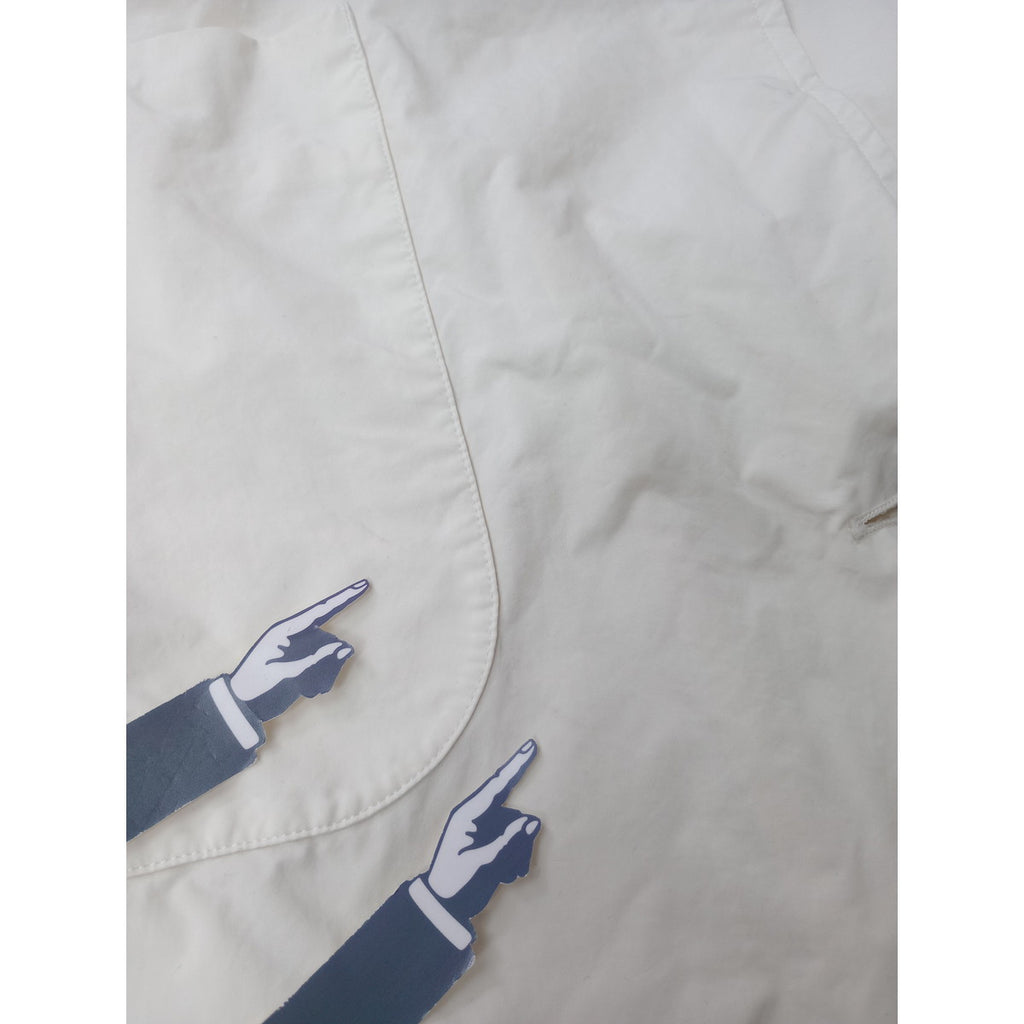 R&D.M.Co- オールドマンズテーラー  GARMENT DYE OVERSIZED COAT ガーメント ダイオーバーサイズ ロング コート 白 【中古】