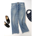 chimala チマラ SELVEDGE DENIM ANKLE CUT デニムパンツ ビンテージ加工 ブルー 28  【中古】
