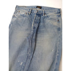 chimala チマラ SELVEDGE DENIM ANKLE CUT デニムパンツ ビンテージ加工 ブルー 28  【中古】