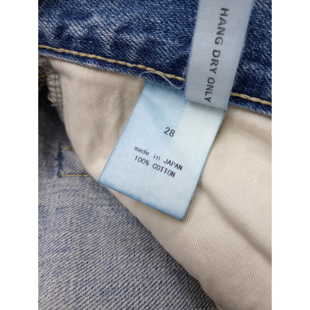 chimala チマラ SELVEDGE DENIM ANKLE CUT デニムパンツ ビンテージ加工 ブルー 28  【中古】
