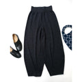STUDIO NICHOLSON スタジオ ニコルソン MOURA KNIT PANTS ニットパンツ メリノウール カシミヤ シルク  ダークグレー  0  (8M＋2667)【 中古】