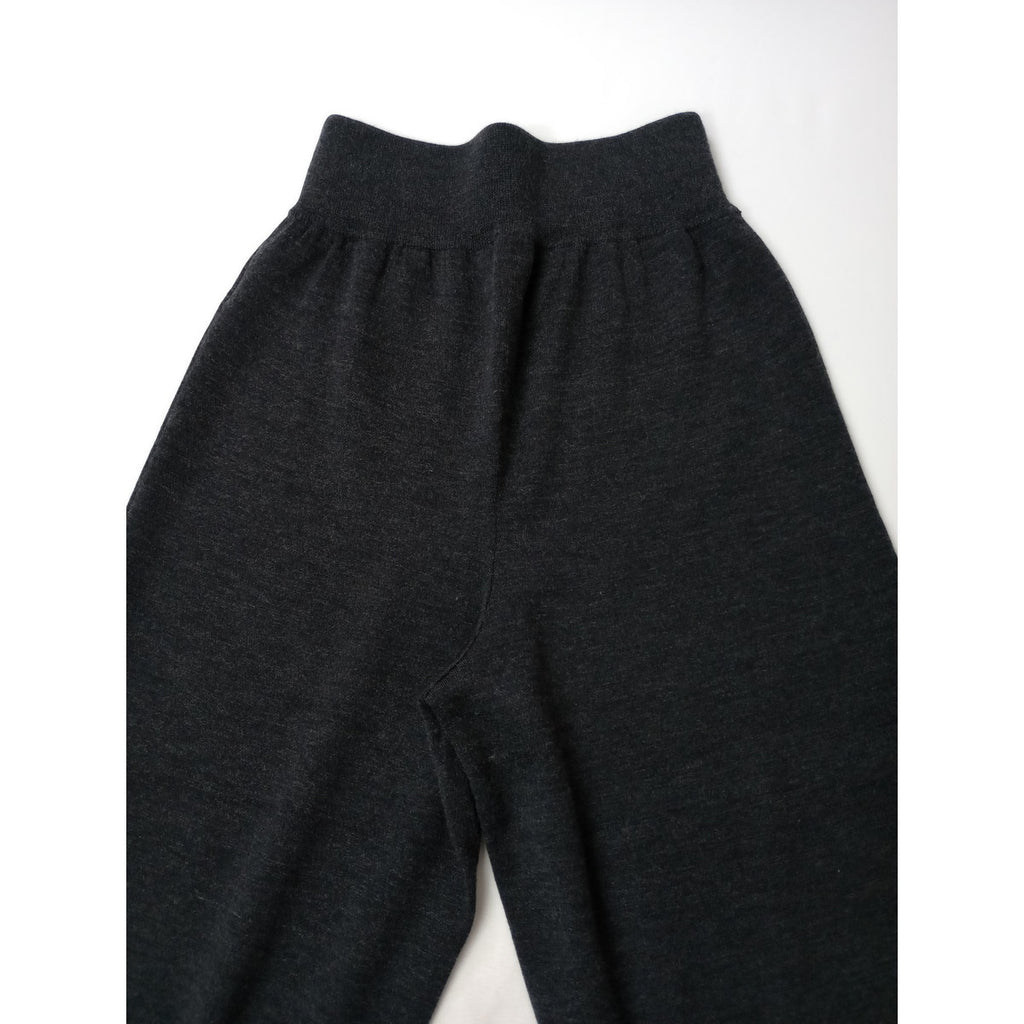 STUDIO NICHOLSON スタジオ ニコルソン MOURA KNIT PANTS ニットパンツ メリノウール カシミヤ シルク  ダークグレー  0  (8M＋2667)【 中古】