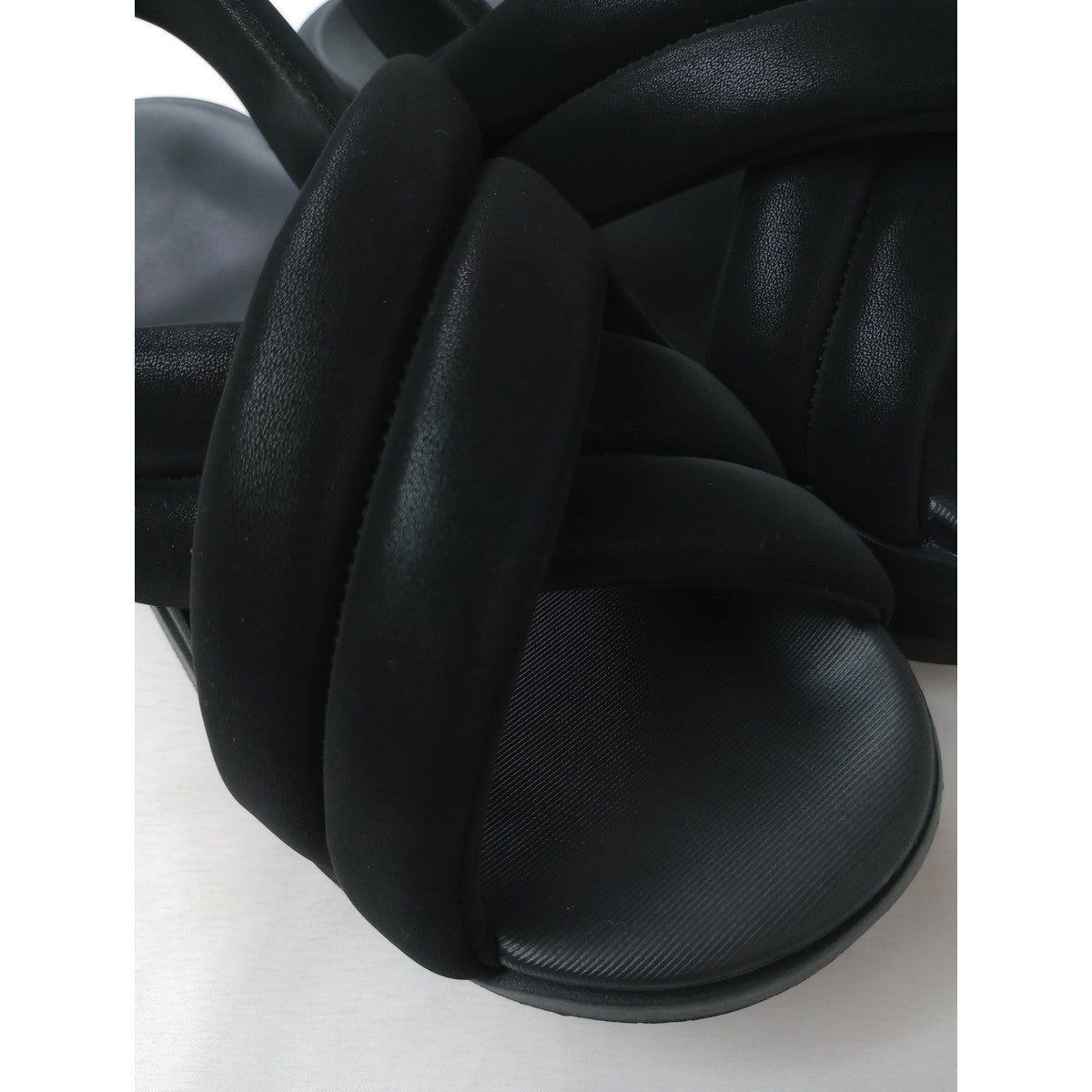 NIKE ナイキ エアマックスアイラサンダル 靴 黒 ブラック  24 【中古】