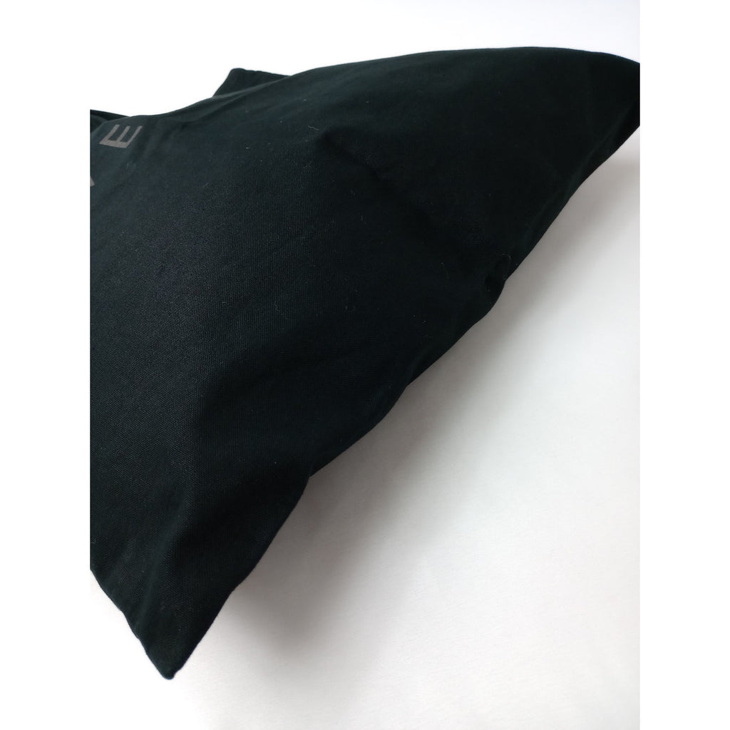 MARGARET HOWELL マーガレットハウエル COTTON LOGO BAG ロゴ トート バッグ 黒 ブラック 【中古】