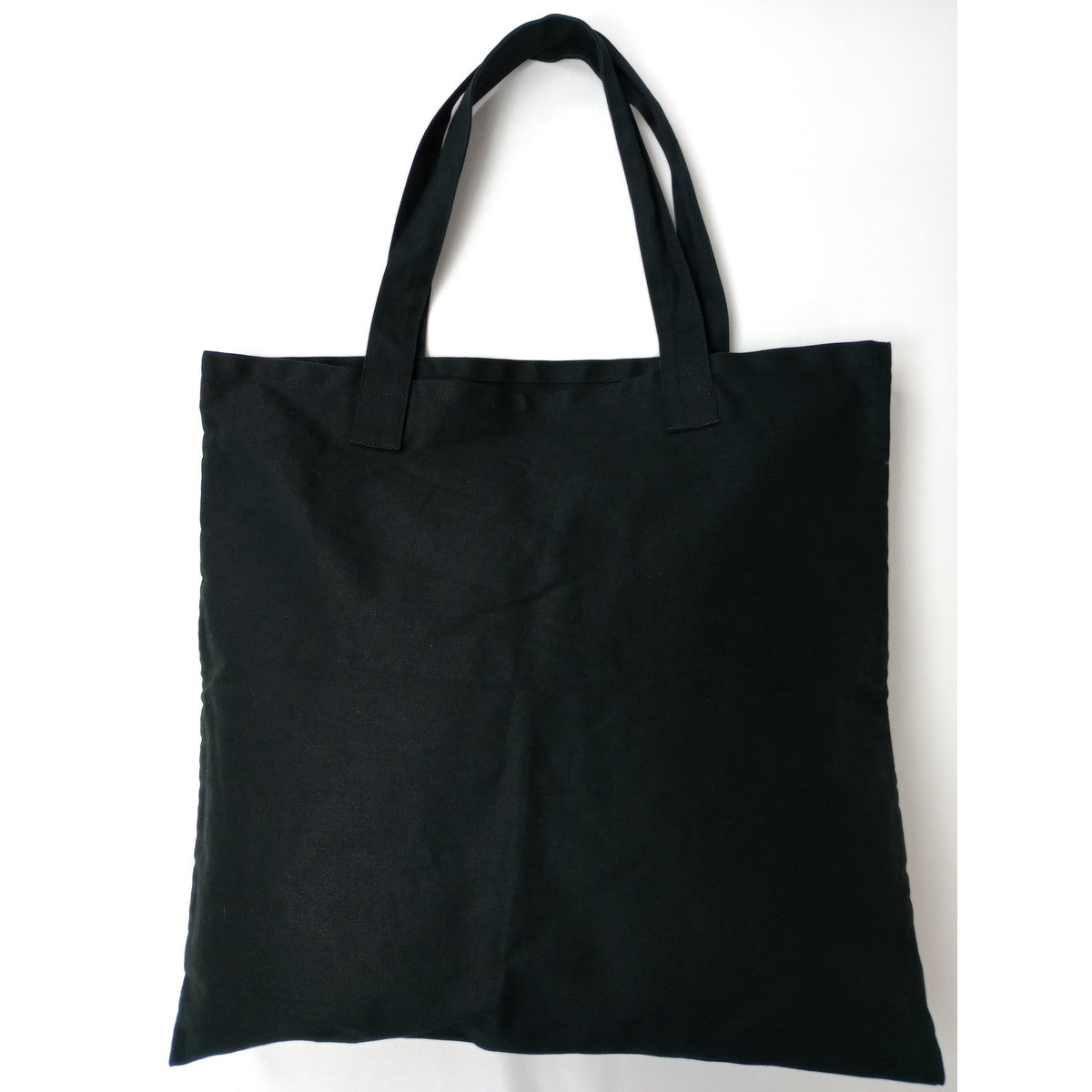 MARGARET HOWELL マーガレットハウエル COTTON LOGO BAG ロゴ トート バッグ 黒 ブラック 【中古】