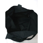 MARGARET HOWELL マーガレットハウエル COTTON LOGO BAG ロゴ トート バッグ 黒 ブラック 【中古】