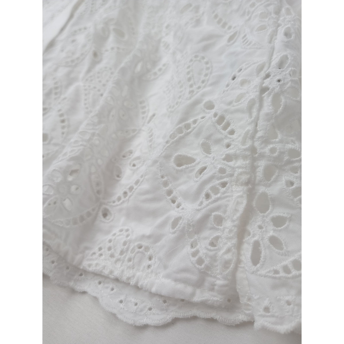 TICCA ティッカ レース ブラウス シャツ コットン 綿 100％  白 F 【中古】