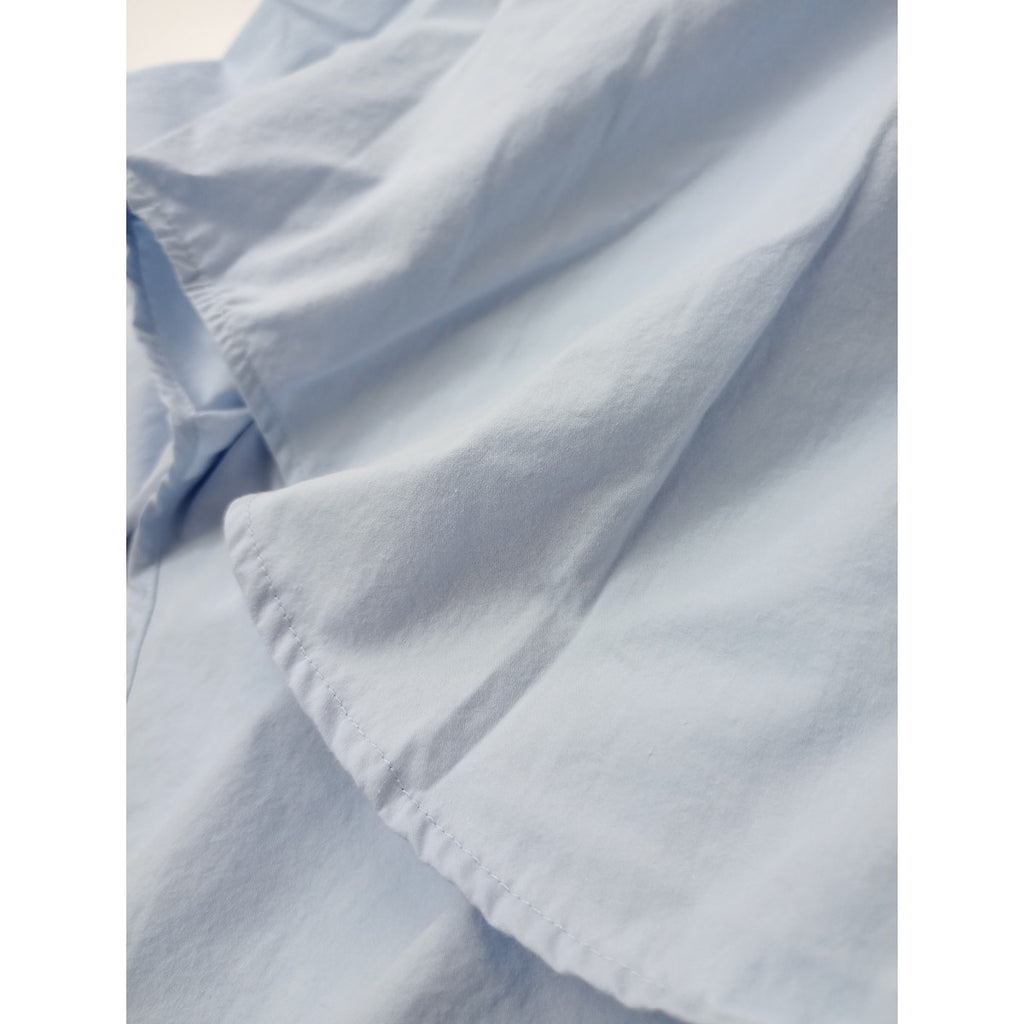 JOURNAL STANDARD LUXE ジャーナルスタンダード ラックス JULY ブラウス シャツ インド綿 タイプライター コットン 綿 100％ ライトブルー 【中古】