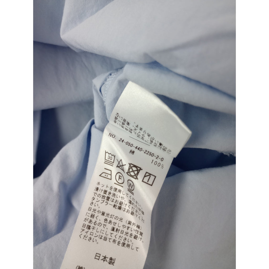 JOURNAL STANDARD LUXE ジャーナルスタンダード ラックス JULY ブラウス シャツ インド綿 タイプライター コットン 綿 100％ ライトブルー 【中古】