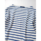 SAINT JAMES セントジェームス オーバーサイズ ボーダー バスクシャツ ブルー 白 【中古】