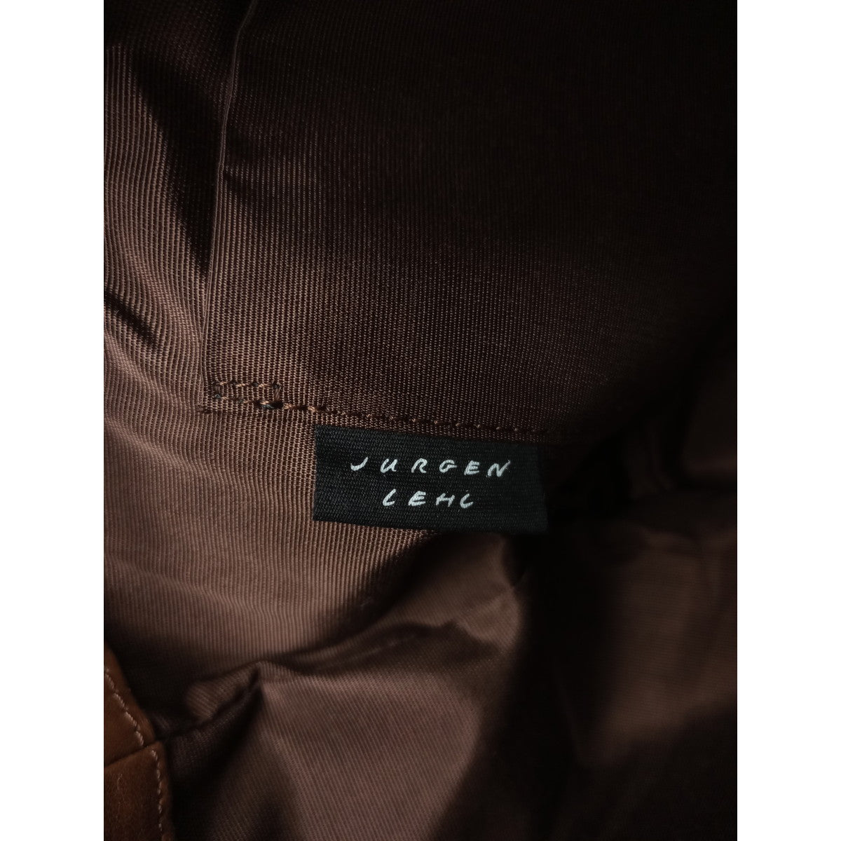 JURGEN LEHL  ヨーガンレール  レザー  バッグ  ブラウン 【中古】