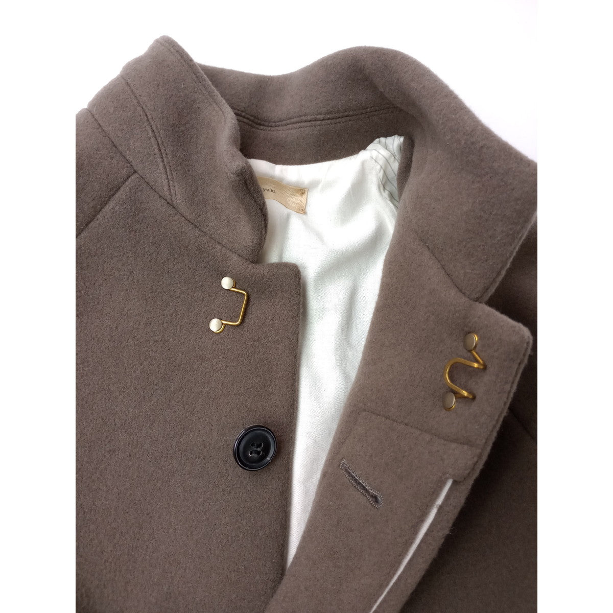 suzuki takayuki スズキタカユキ short coat ウール メルトン ショート コート  カフェモカ ブラウン 2 (8M＋2285)【中古】