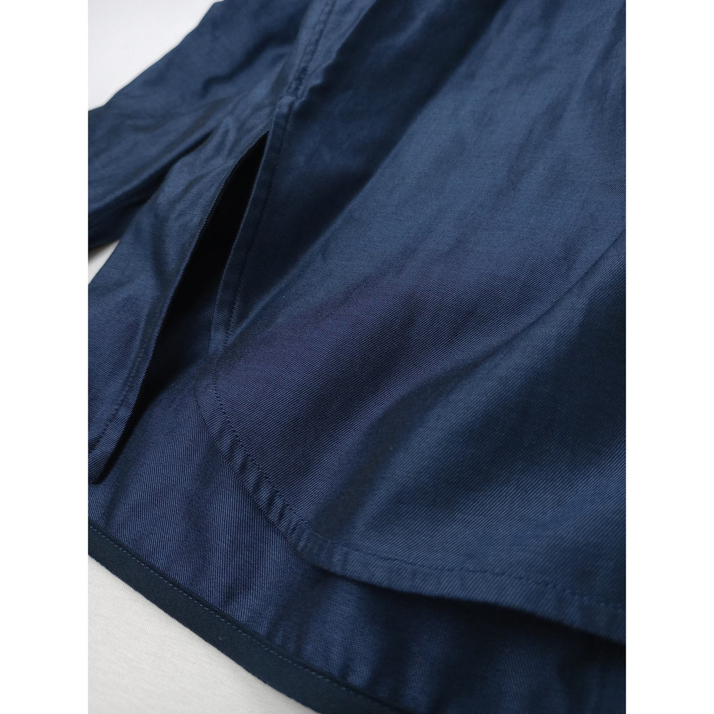 TICCA  ティッカ    スクエア  ビッグ   長袖  シャツ トップス  ブルー  2 【中古】