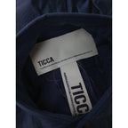 TICCA  ティッカ    スクエア  ビッグ   長袖  シャツ トップス  ブルー  2 【中古】
