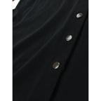 agnès b. アニエスベー クルーネック ロングカーディガン 黒 ブラック  2【中古】