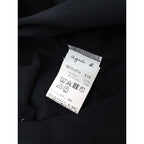 agnès b. アニエスベー クルーネック ロングカーディガン 黒 ブラック  2【中古】