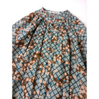 ミナペルホネン   mina perhonen  water light ロングシャツ ワンピース ブルー  38  【中古】