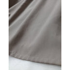 WHYTO ホワイト スタンド  フリルカラー 2WAY 長袖 ブラウス トップス 前後着 38 グレージュ 【中古】