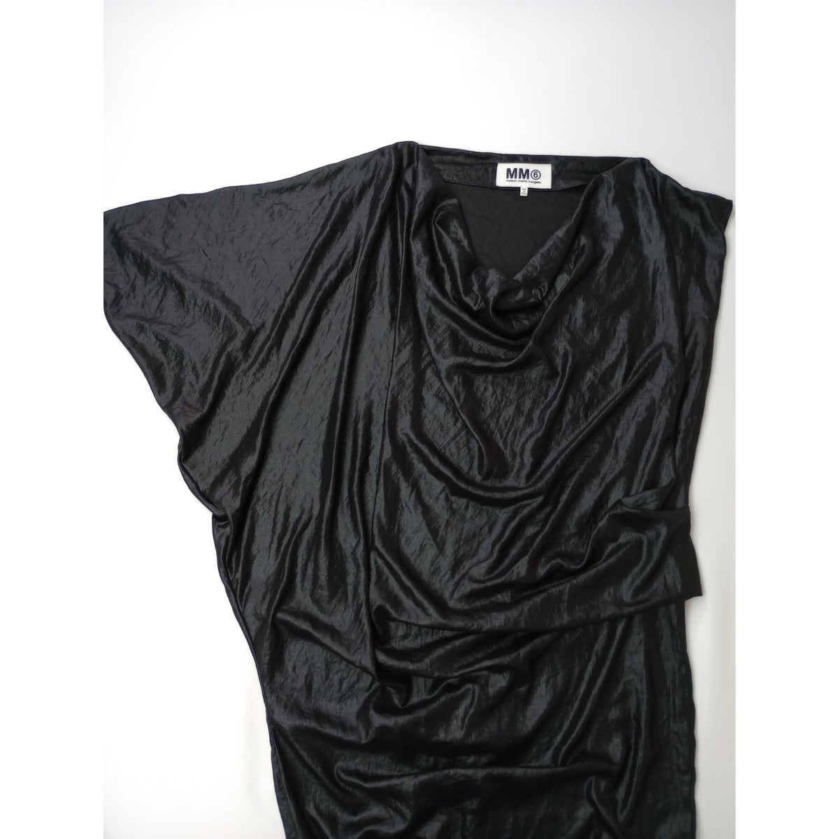 MM6 Maison Margiela  マルタンマルジェラ  アシンメトリー ワンピース 黒 ブラック 38  【中古】