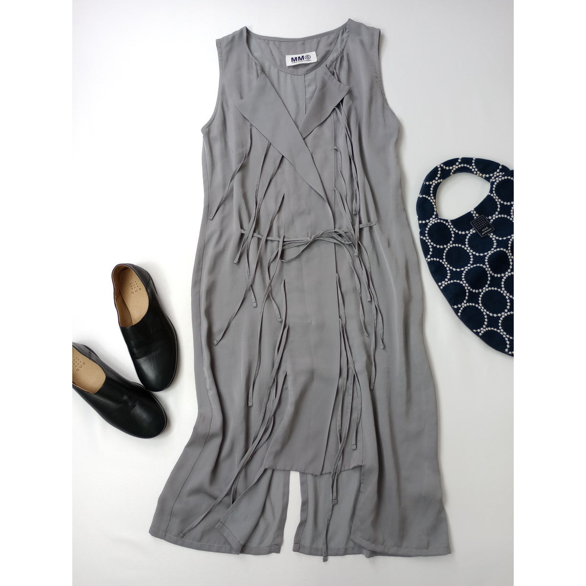 MM6 Maison Margiela  マルタンマルジェラ  ノースリーブ  ワンピース グレー 【中古】