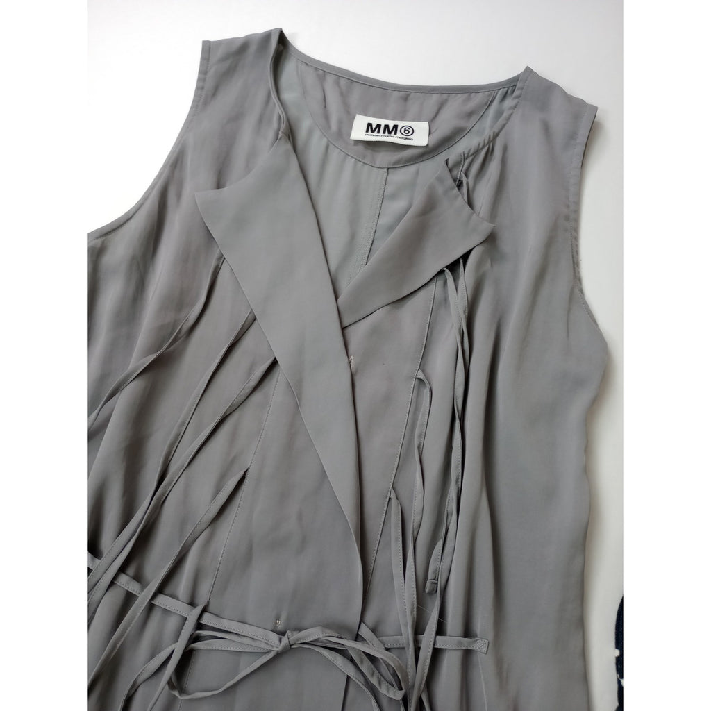 MM6 Maison Margiela  マルタンマルジェラ  ノースリーブ  ワンピース グレー 【中古】