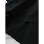 mizuiro ind ミズイロインド バンドカラー シャツワンピース 黒 ブラック  【中古】