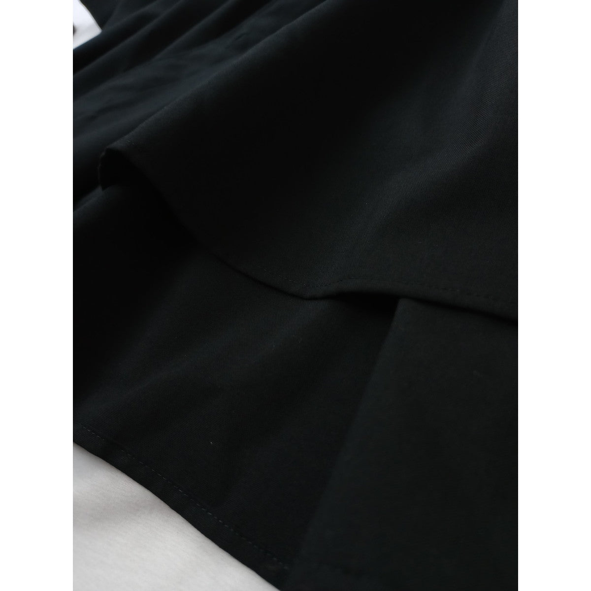 mizuiro ind ミズイロインド バンドカラー シャツワンピース 黒 ブラック  【中古】