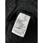 aran woollen mills アランウーレンミルズ アイルランド製 ケーブル編み ニットベスト ウール 毛 100％ トップス  グレー M  (9M＋2478)【中古】