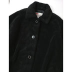 25AW Traditional Weatherwear トラディショナルウェザーウェア MALTON ECO FUR マールトン エコファー ロング コート 黒 ブラック 34  (9M＋1501) 【中古】