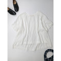 suzuki takayuki スズキタカユキ  stripe pullover blouse ストライプ プルオーバー ブラウス トップス 白 【中古】