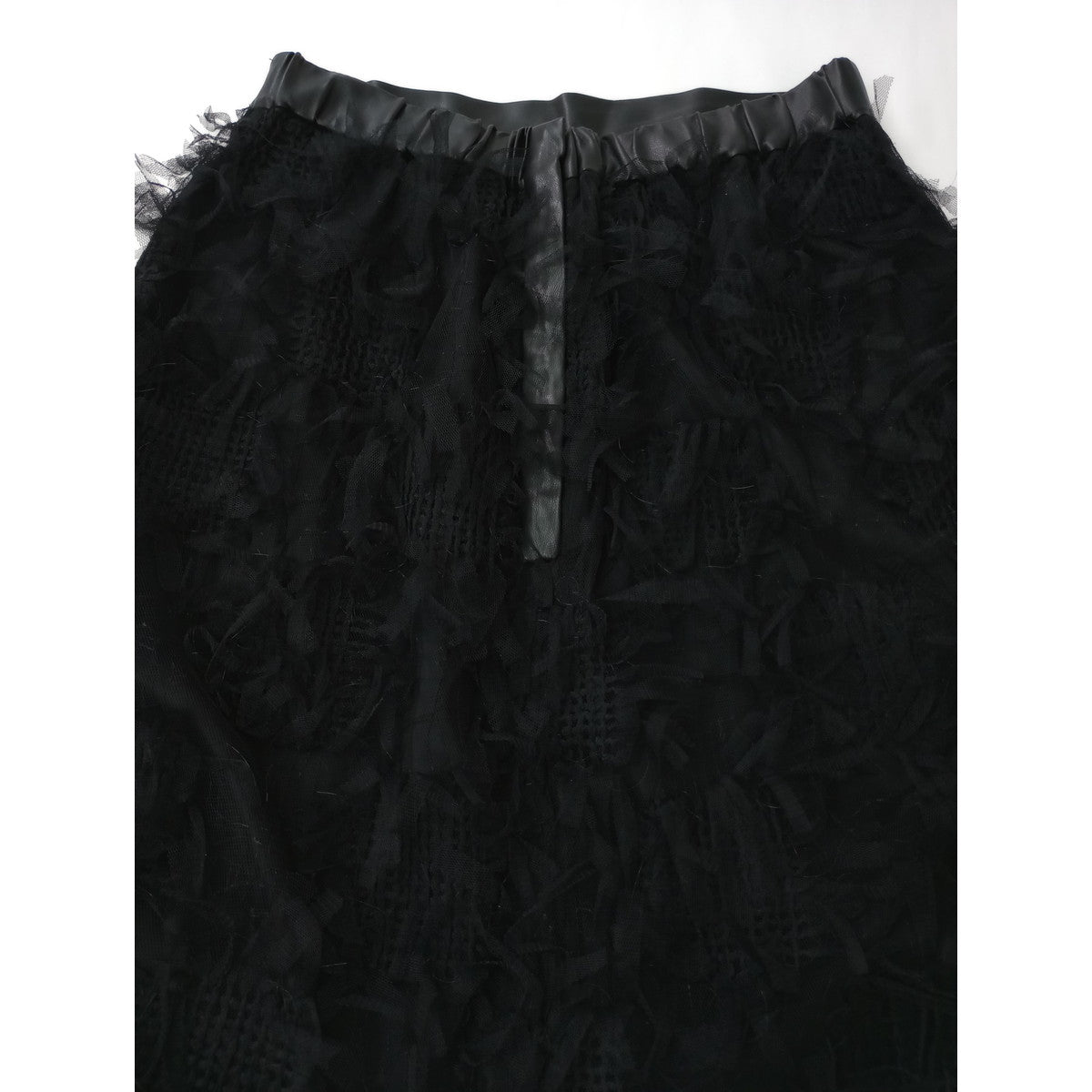 RIM.ARK リムアーク Tulle Iline long SK チュールIラインロングスカート 黒 ブラック  38 【中古】