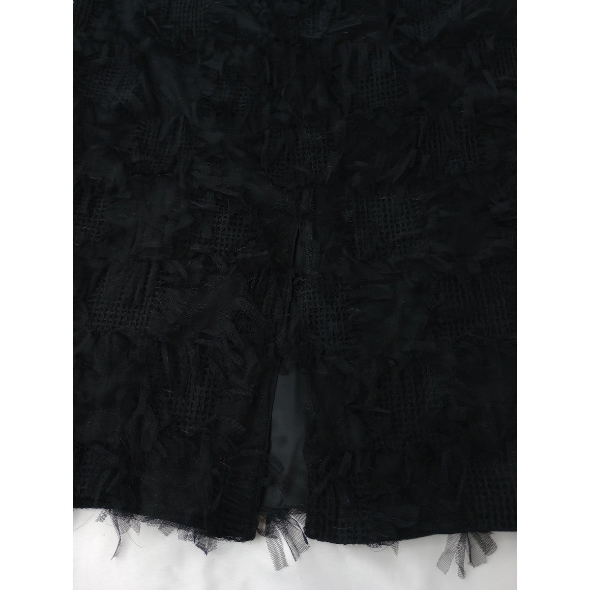 RIM.ARK リムアーク Tulle Iline long SK チュールIラインロングスカート 黒 ブラック  38 【中古】