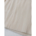 Jens イェンス Waffle pleats Dress ワッフル プリーツ ロングワンピース ドレス アイボリー  2【中古】