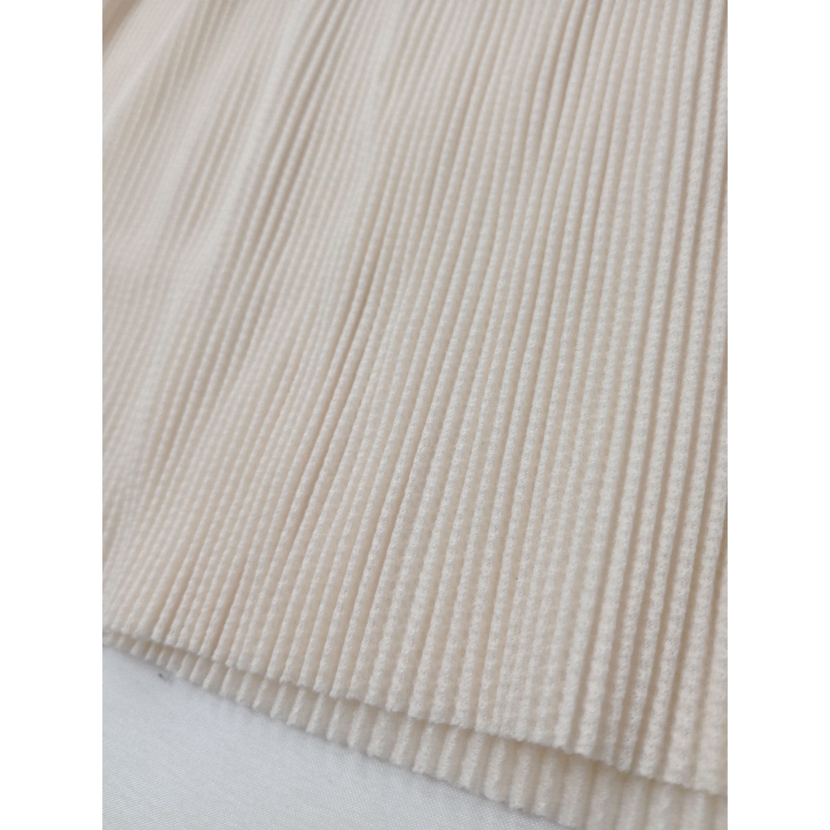 Jens イェンス Waffle pleats Dress ワッフル プリーツ ロングワンピース ドレス アイボリー  2【中古】