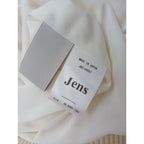 Jens イェンス Waffle pleats Dress ワッフル プリーツ ロングワンピース ドレス アイボリー  2【中古】