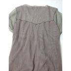 Jens イェンス pleats Dress レイヤード プリーツ ロングワンピース ドレス  グレージュ カーキ    【中古】