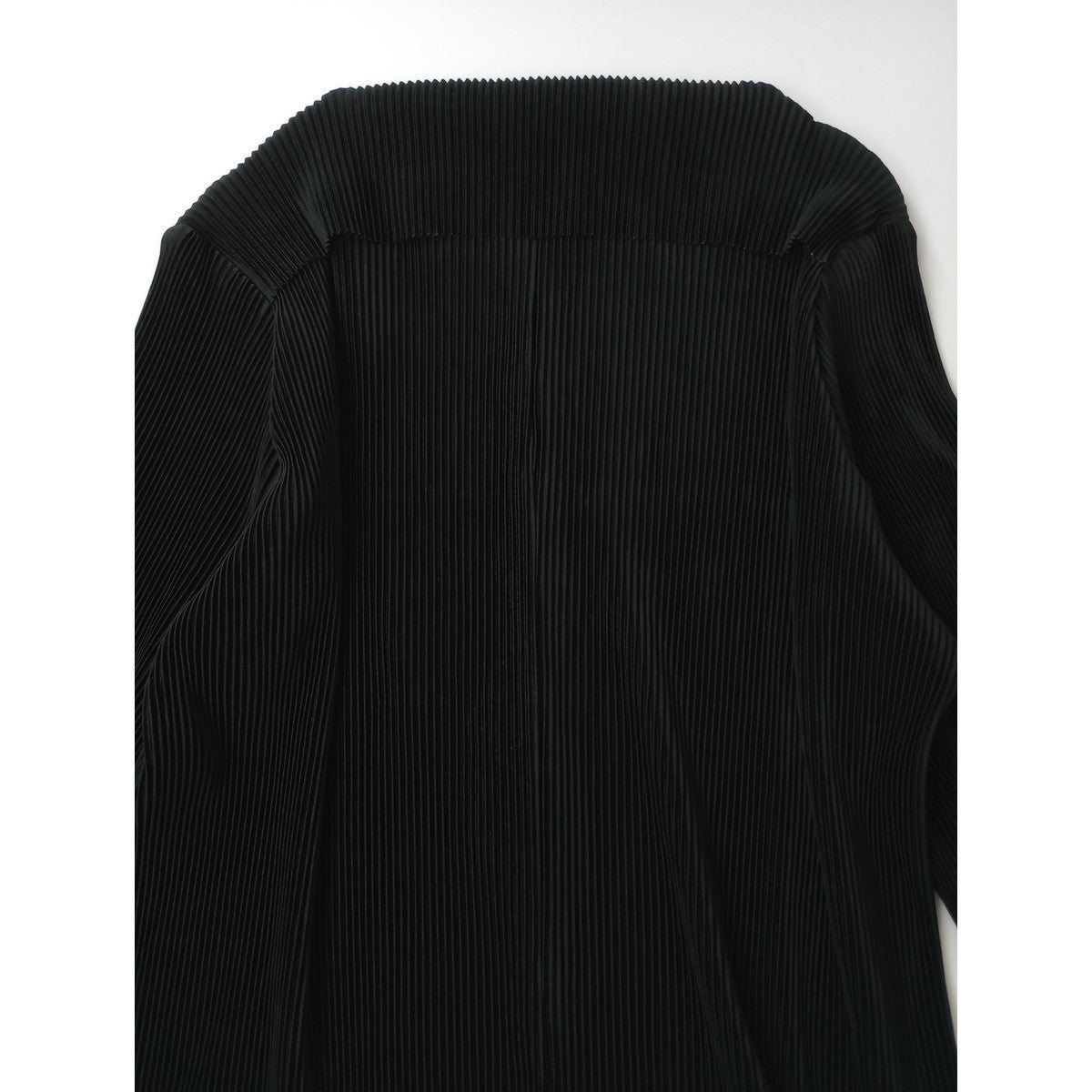 Jens イェンス プリーツ ロング 長袖  深スリット ワンピース 黒 ブラック  【中古】