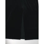 Jens イェンス プリーツ ロング 長袖  深スリット ワンピース 黒 ブラック  【中古】