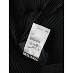 Jens イェンス プリーツ ロング 長袖  深スリット ワンピース 黒 ブラック  【中古】