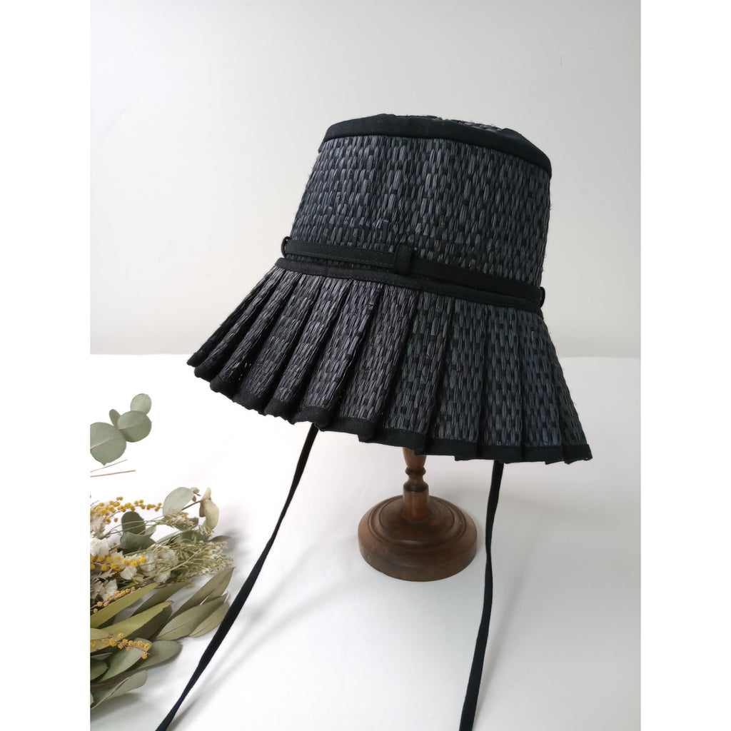 LORNA MURRAY  ローナマーレイ  ハンド メイド  ハット 帽子  黒 ブラック 【中古】