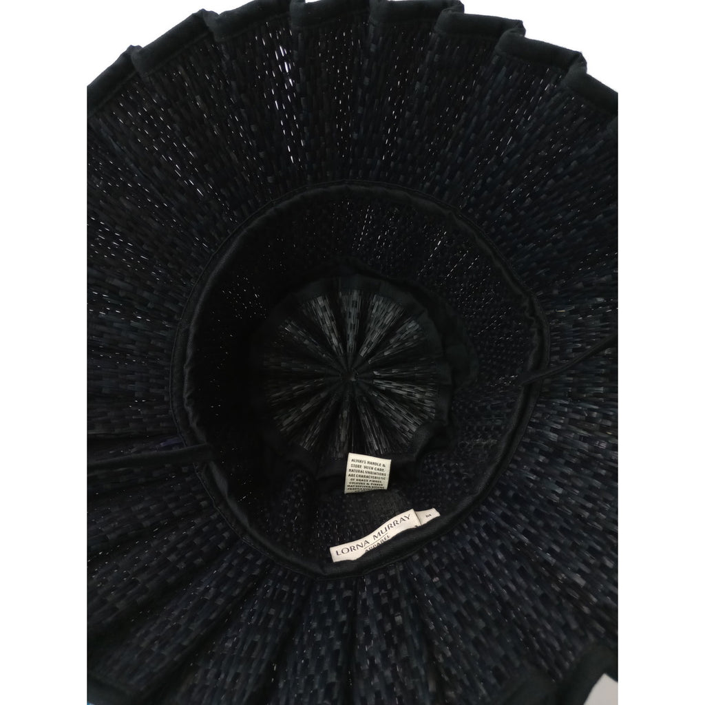 LORNA MURRAY  ローナマーレイ  ハンド メイド  ハット 帽子  黒 ブラック 【中古】